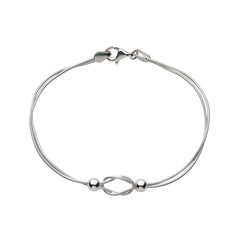 Silver Blooming Double Chain Bracelet - silvermark