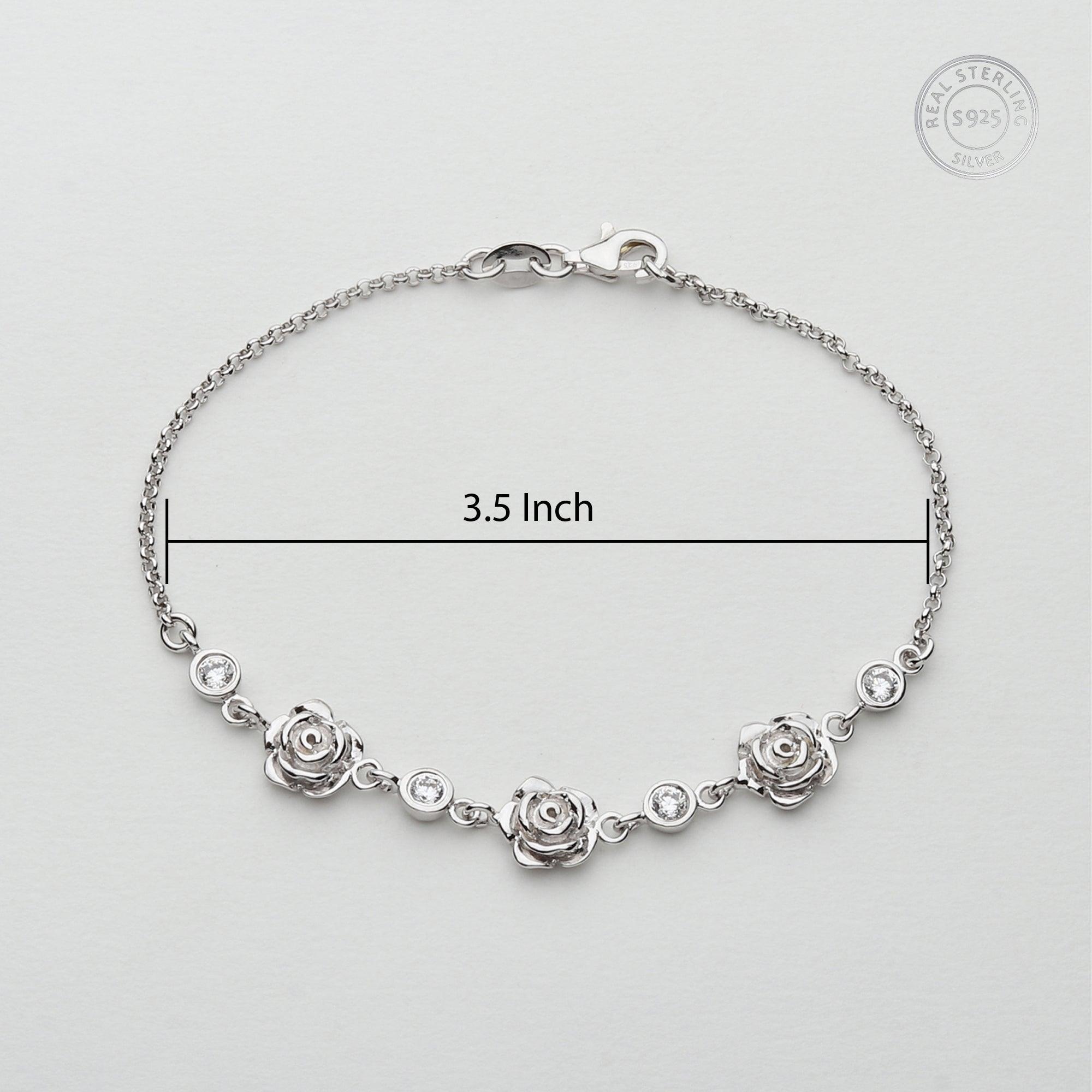 The Rose Flower Women's Bracelet - silvermark