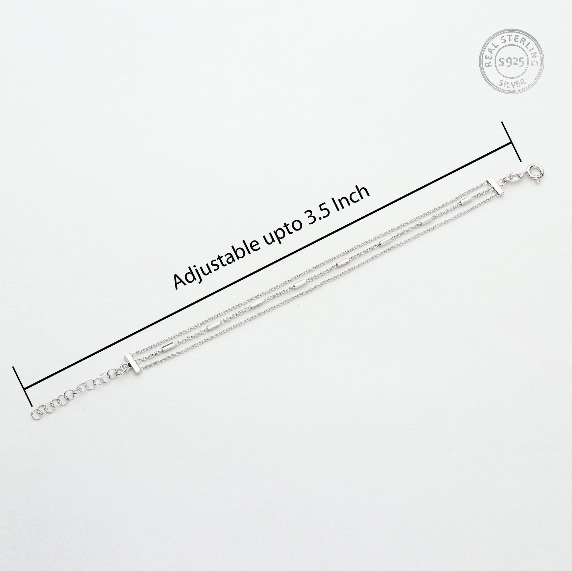 Basic Tri-Line Cylindrical Bracelet - silvermark