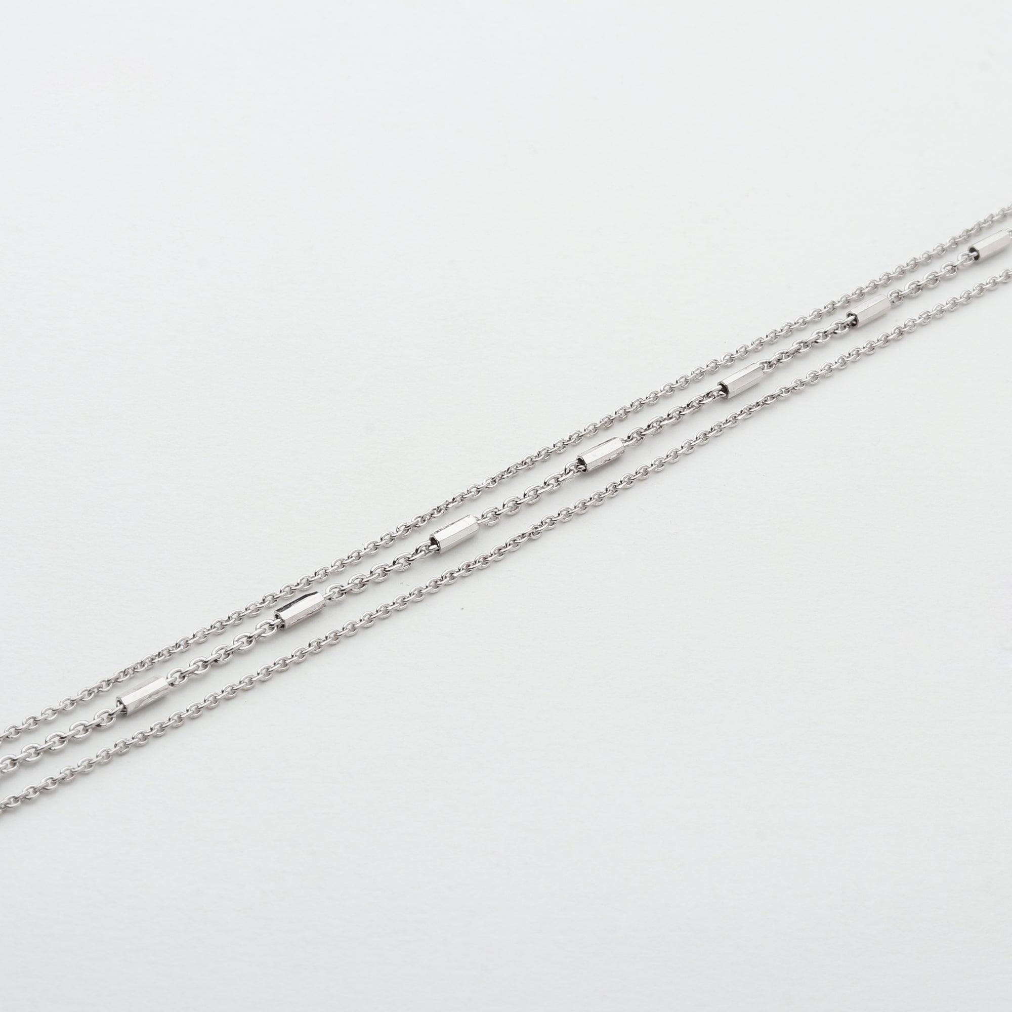 Basic Tri-Line Cylindrical Bracelet - silvermark