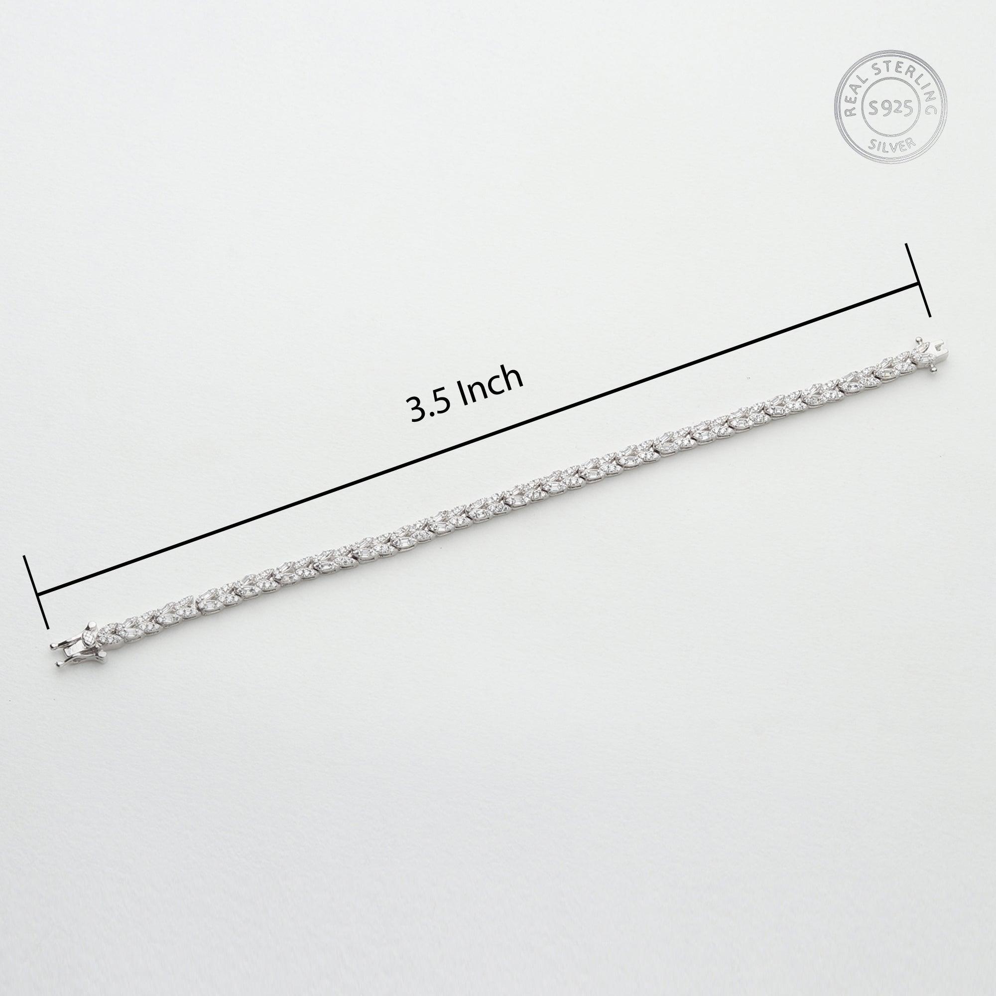 Silver A Line Bracelet - silvermark