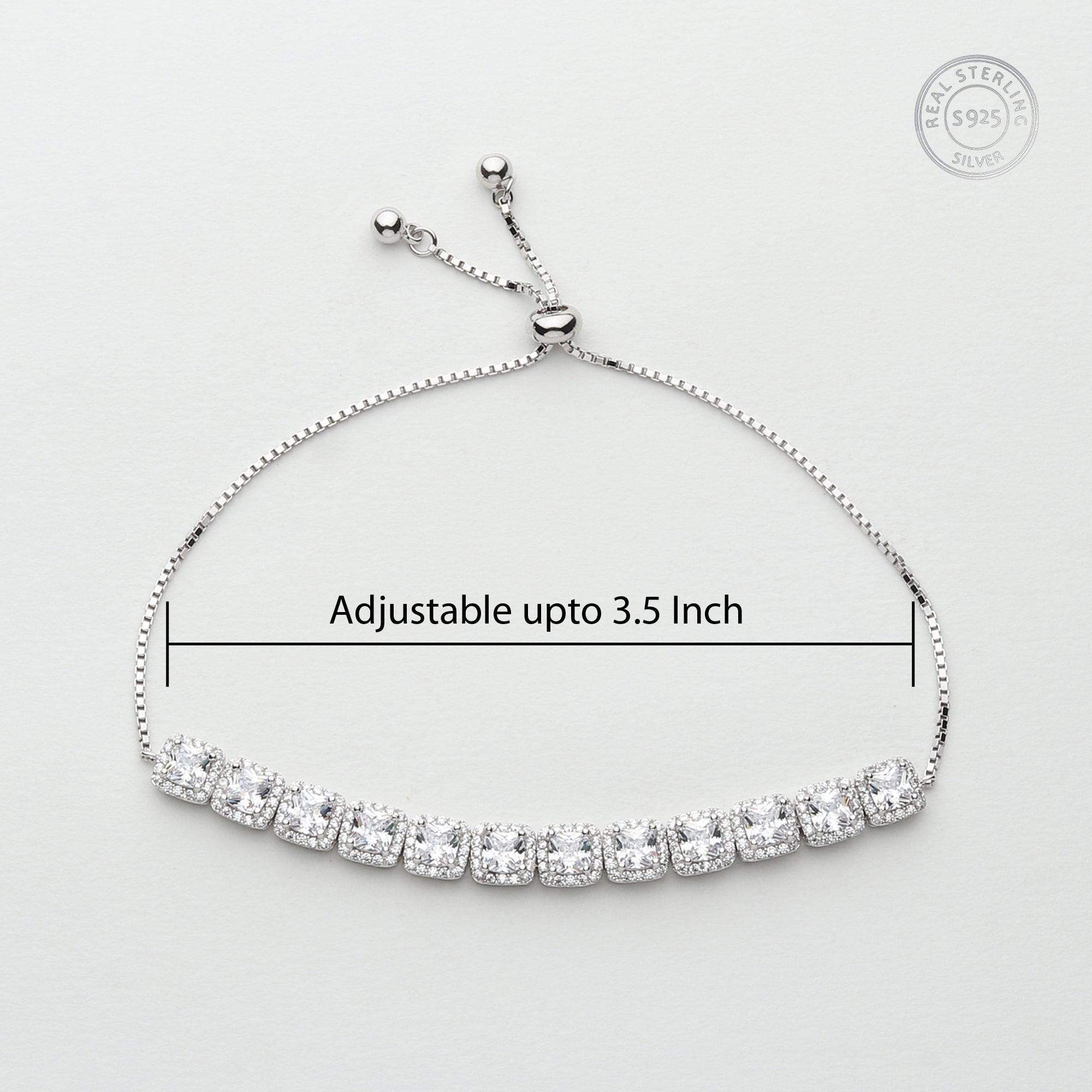 Silver Solitaire Bracelet - silvermark