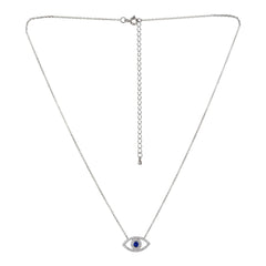 Evil Eye Silver Stoned Pendant - silvermark