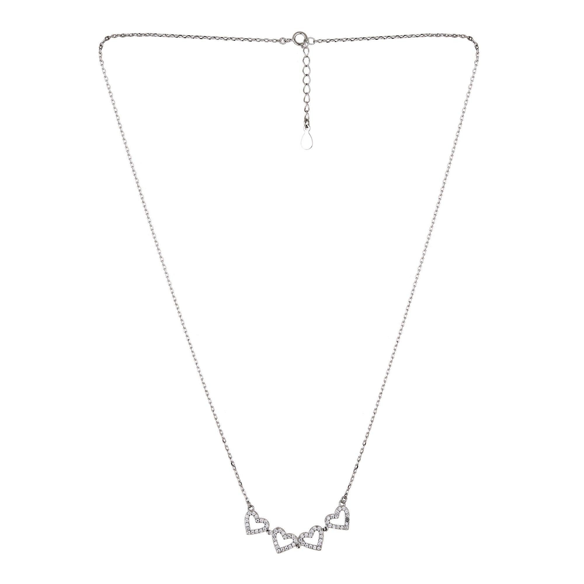 Elegant Four Heart Pendant - silvermark