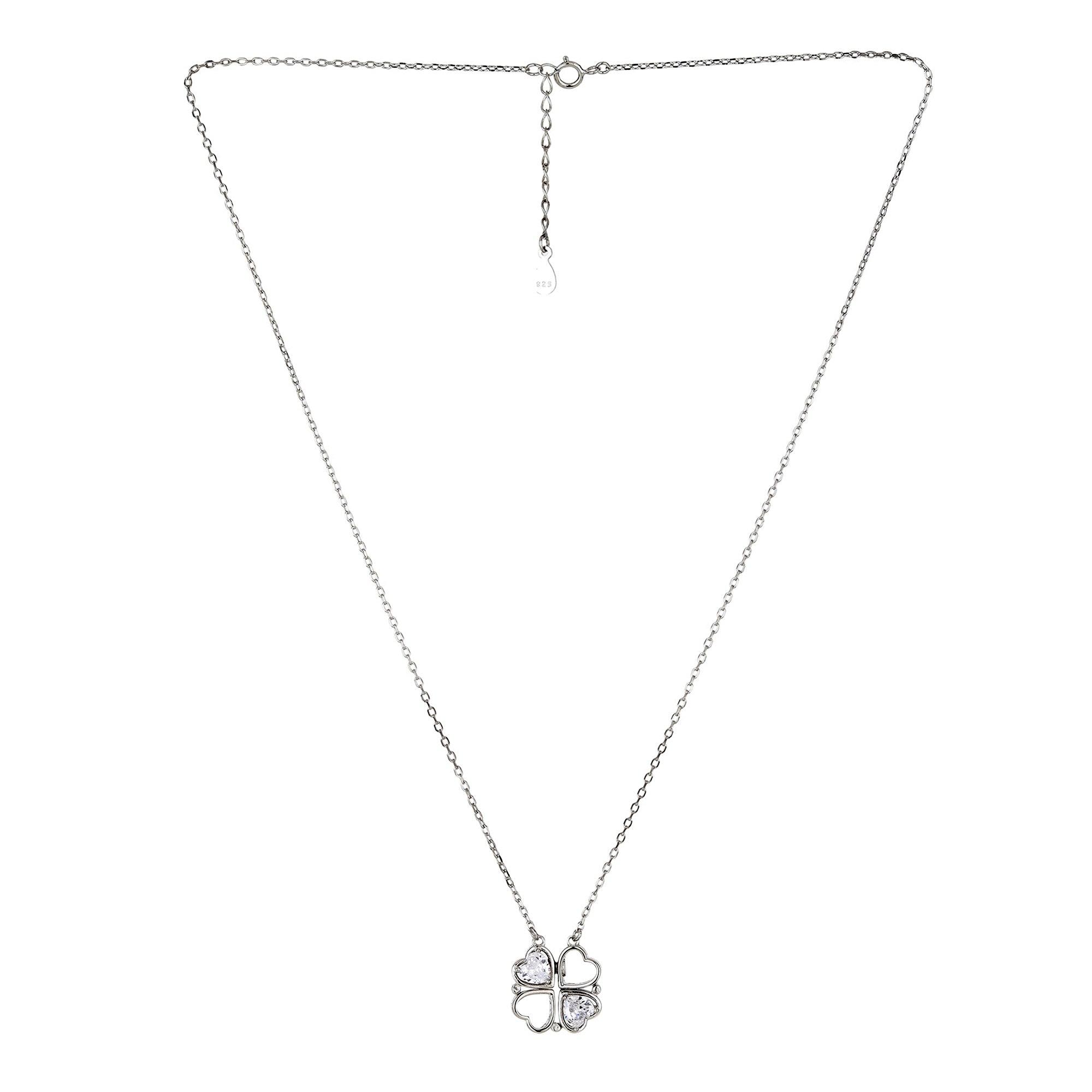 Two Stone Heart Pendant - silvermark