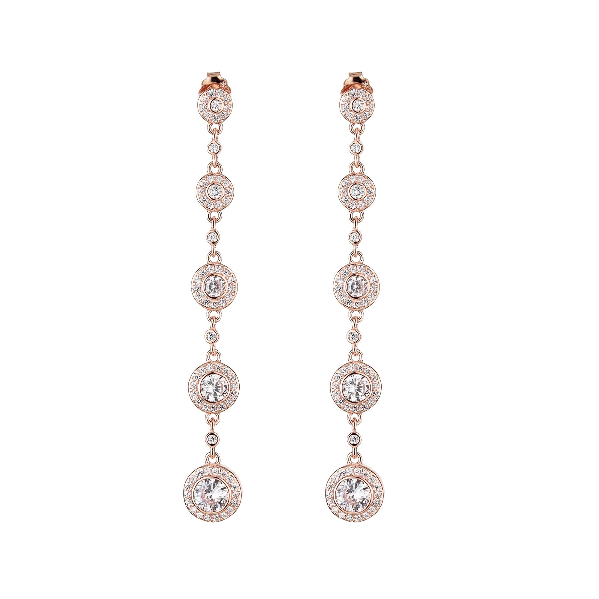 White Estonish Tear Drop Dangler - silvermark