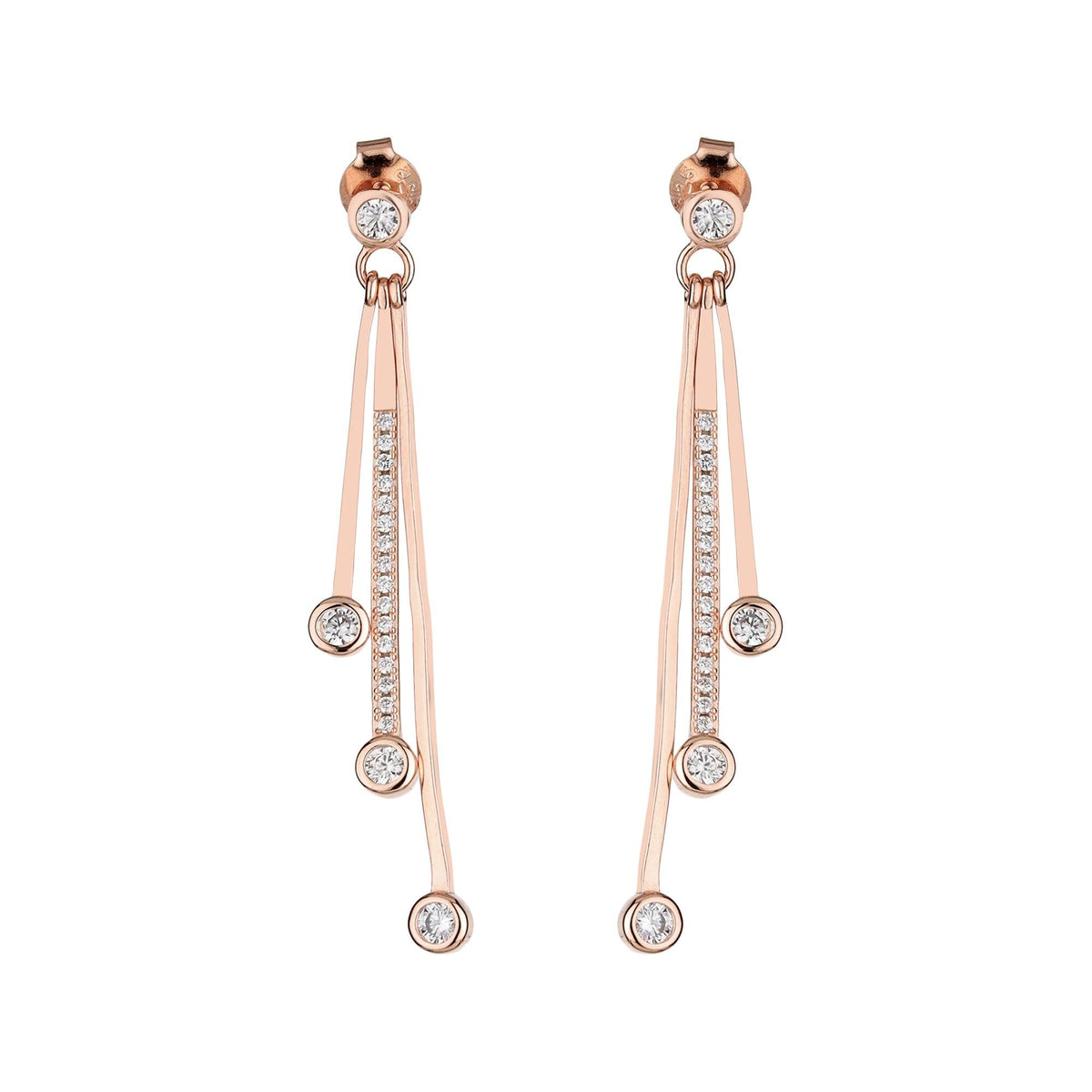 Silver Bling Drop Earrings - silvermark