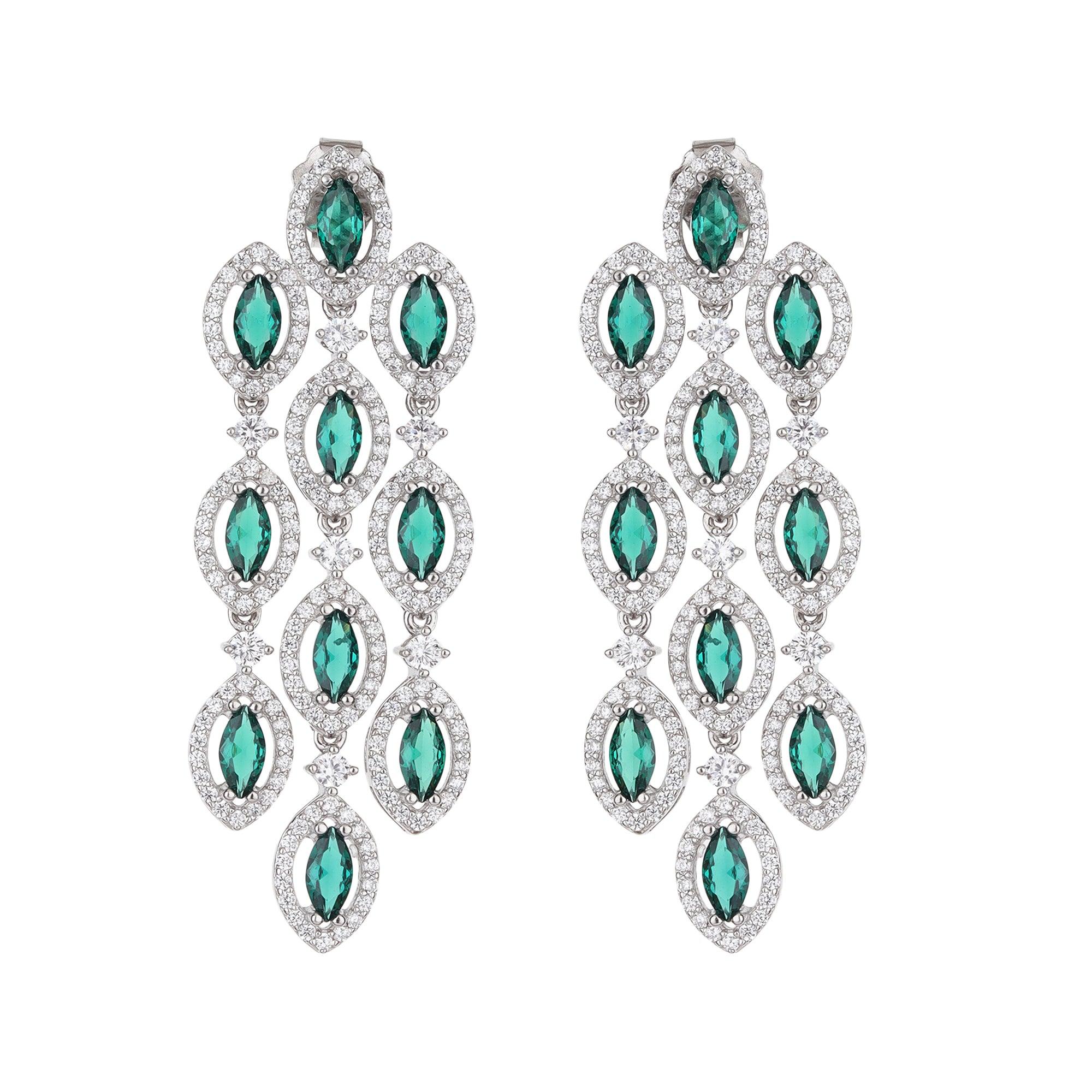 Trendy Bling Perfect Drop Earrings - silvermark