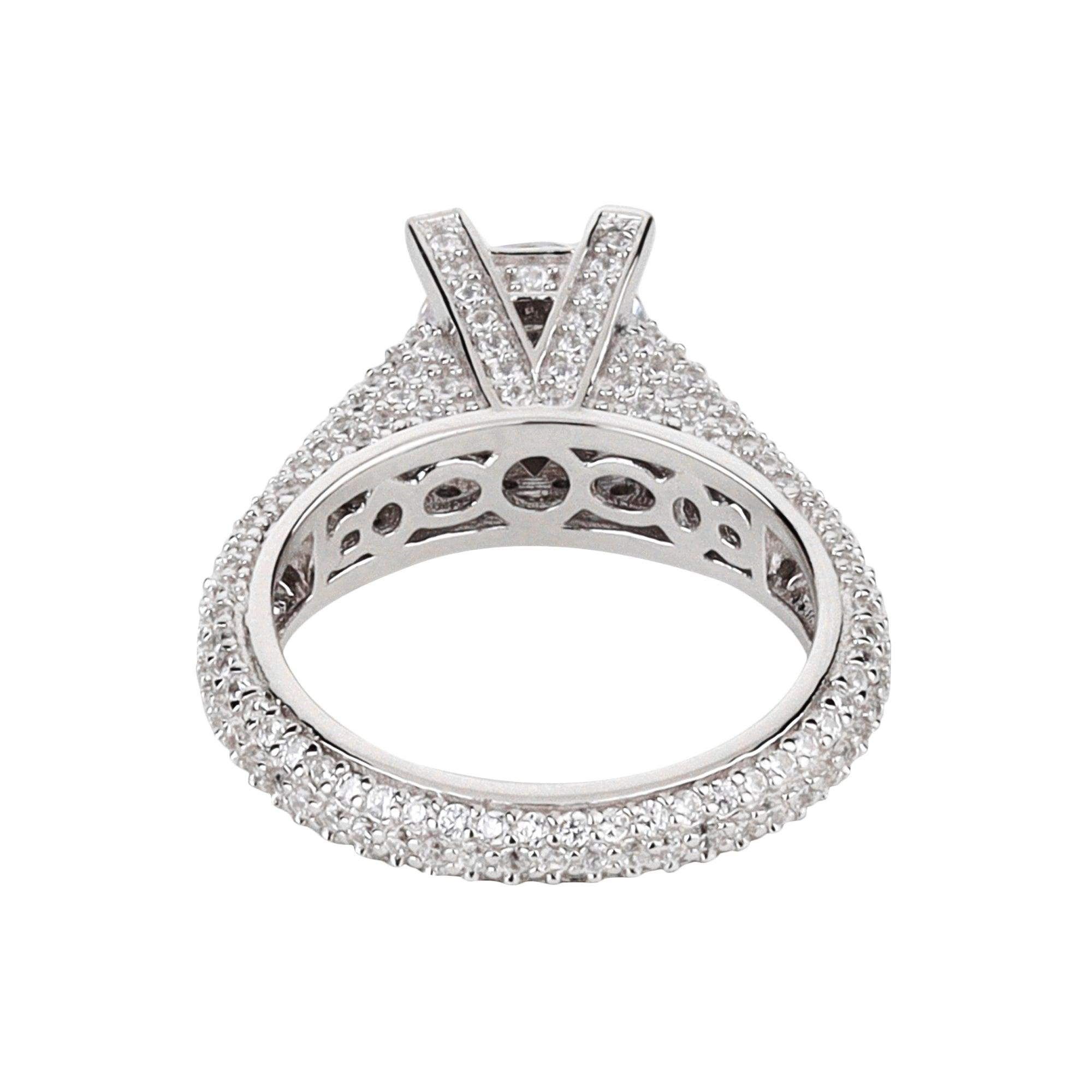 Special Luxury Stone Studded Ornate Ring - silvermark