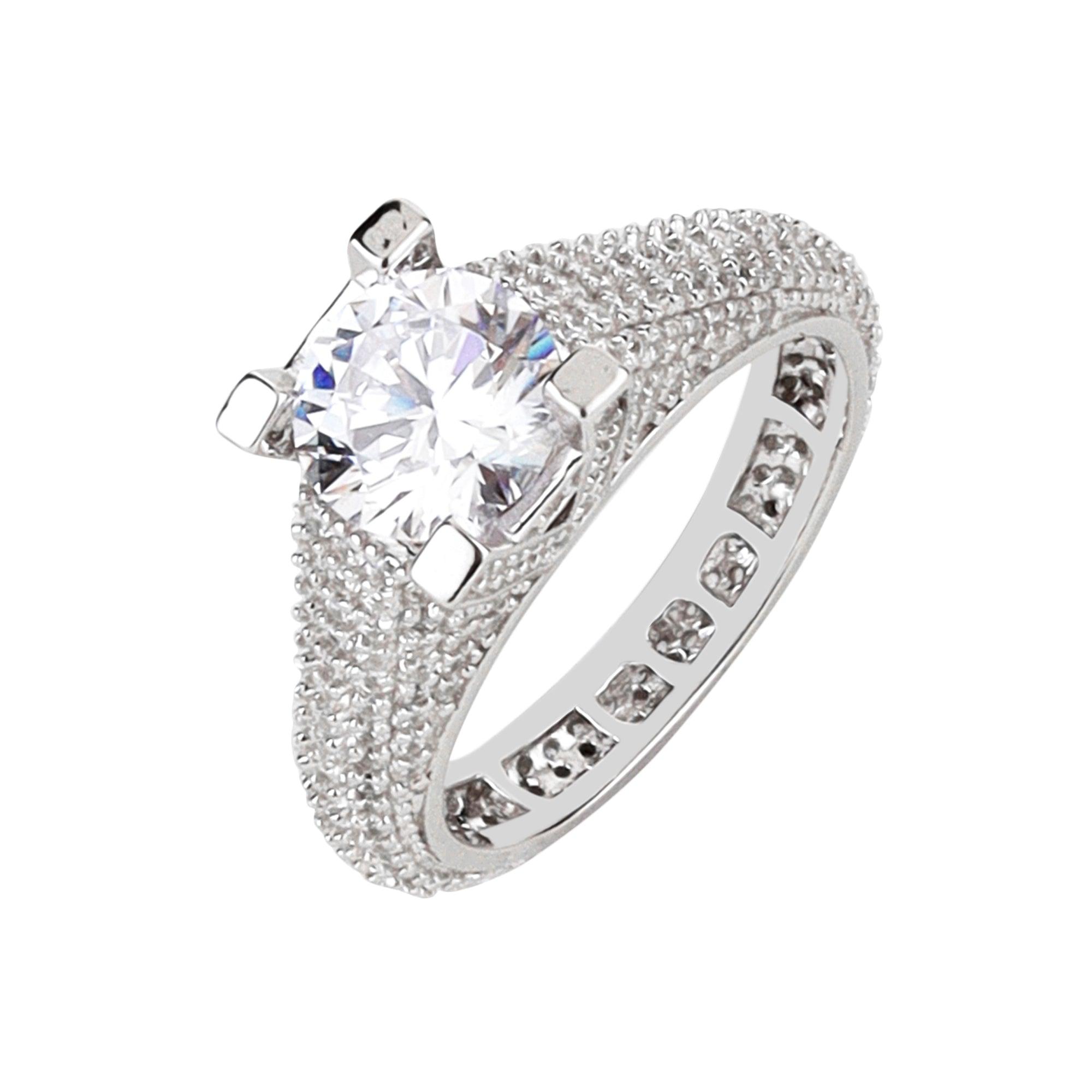 Special Luxury Stone Studded Ornate Ring - silvermark
