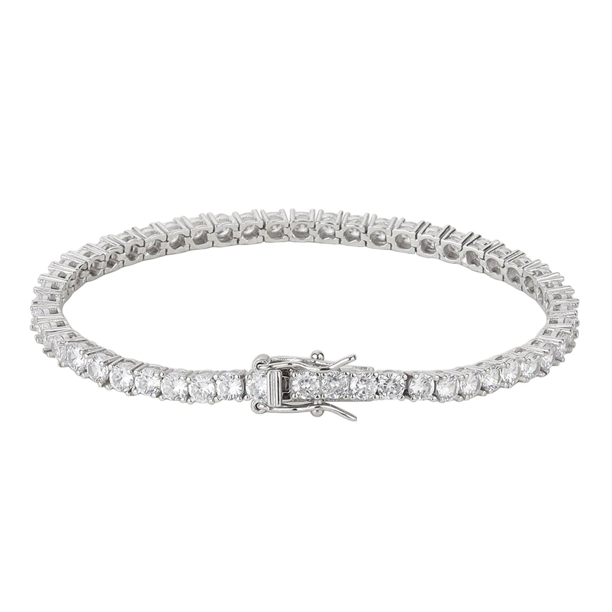 4 Prong Diamond Tennis Bracelets - silvermark