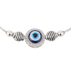 Designer Silver Evil Eye Bracelet