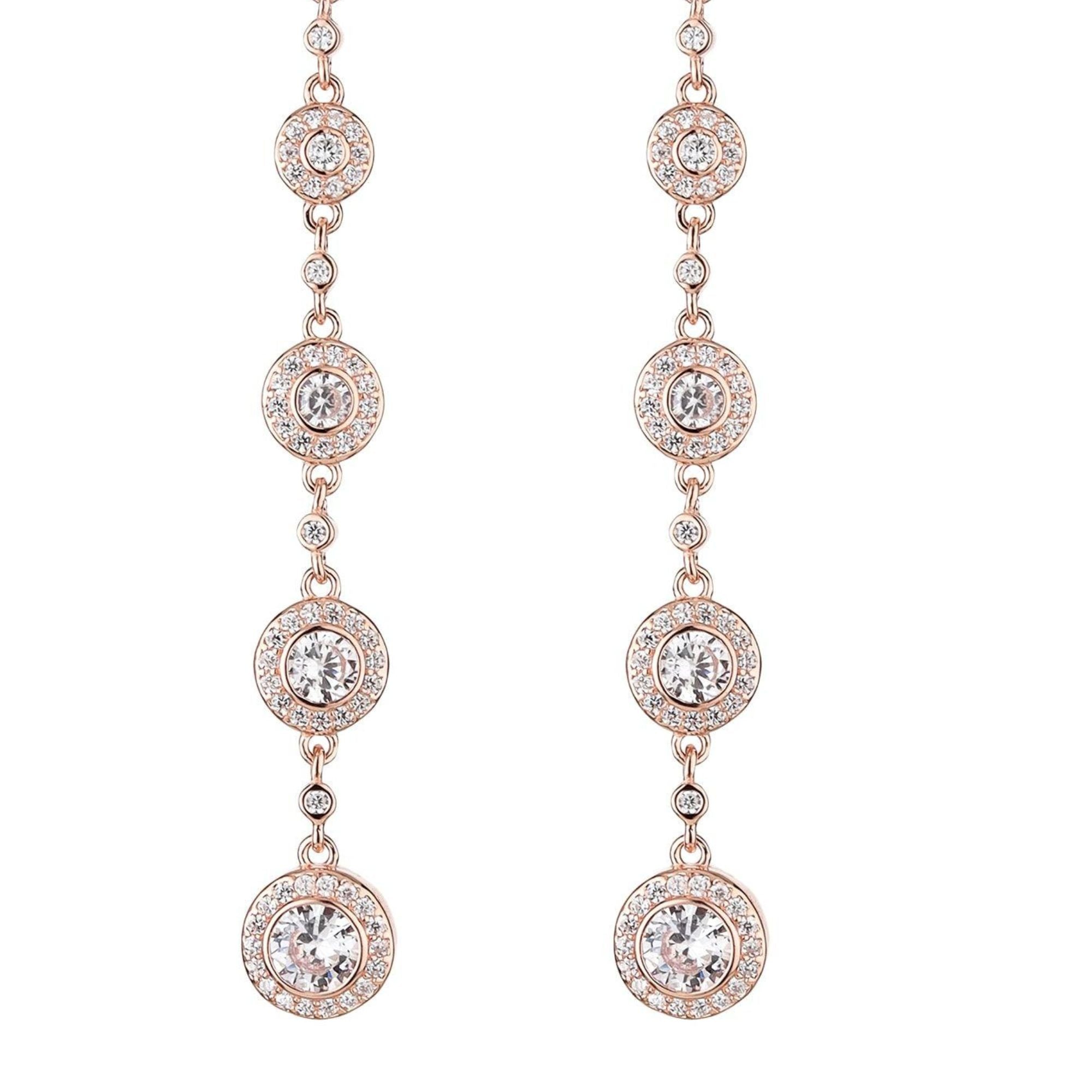 White Estonish Tear Drop Dangler
